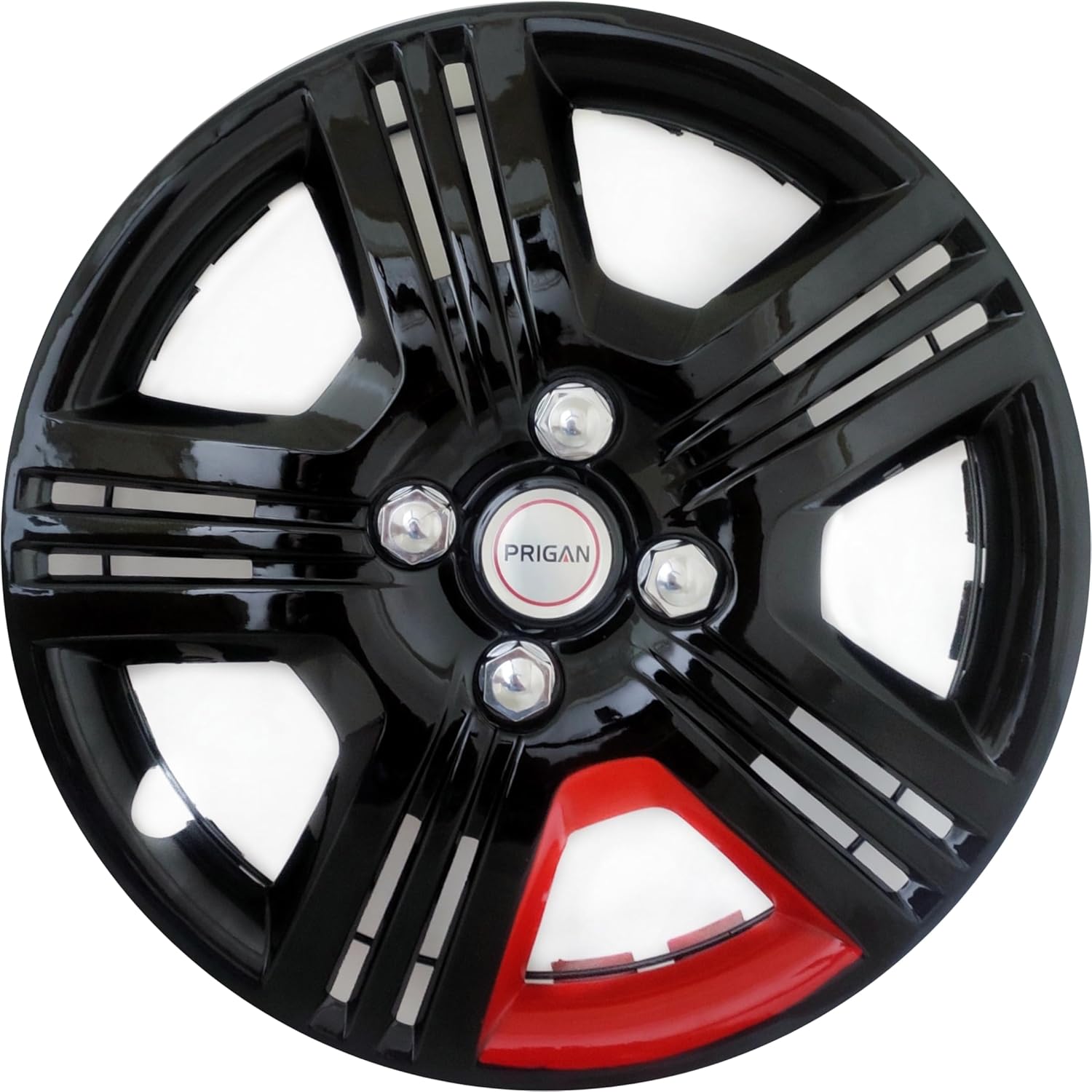 PRIGAN Wheel Cover for Hyundai EON 12 Inch Black RED Wheel Cap ...