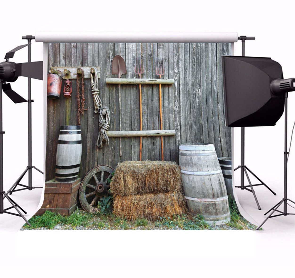 RIDE M COWBOY LIGHTED CANVAS PICTURES 16 X 12 COUNTRY SIDE