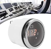Vista 3 de Medidor de voltaje, medidor de voltaje de batería de 2 pulgadas, pantalla digital LED, IP67, impermeable, alarma inteligente, universal para barco