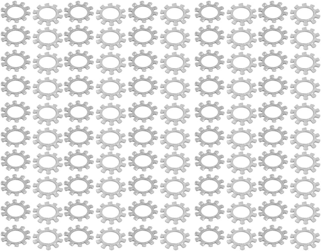 8mm Inner Quality Parts Dia Carbon Steel Zinc Plated External Tooth Lock Washer 100pcs Model:95as283qo616