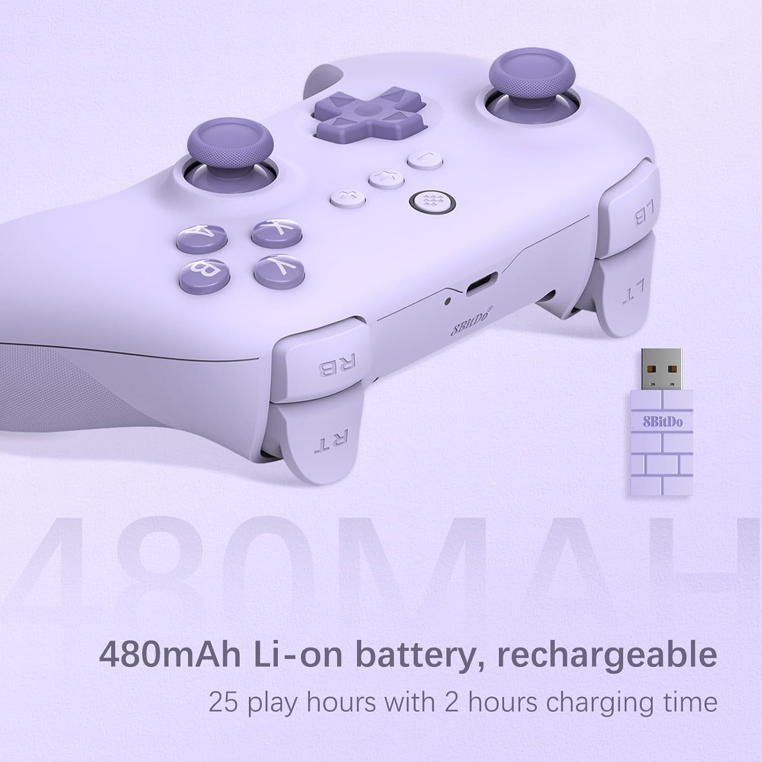 AKNES 8Bitdo Ultimate C 2.4g Wireless Controller for Windows, PC, Android, Steam Deck & Raspberry Pi, Turbo and Rumble Vibration