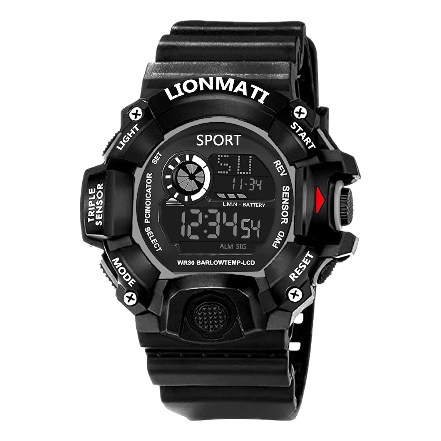 Lionmati Outdoor Shockproof Digital Sport Watch Multi Function Automatic Stylish Watch for Boys Black and Gold Dial Waterproof Wrist Watch for Man 6 71d0BAf0eEL. SL1500