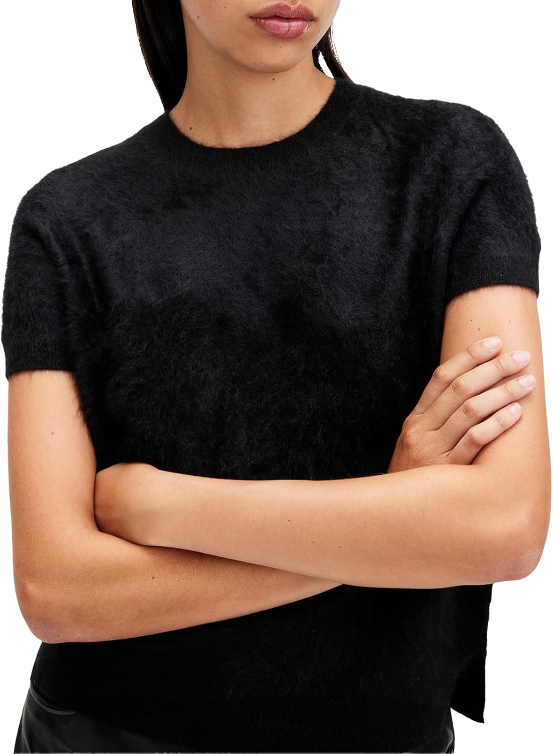 AllSaints Women's Sweaters Rebel Tee Grey Marl L - Image 4