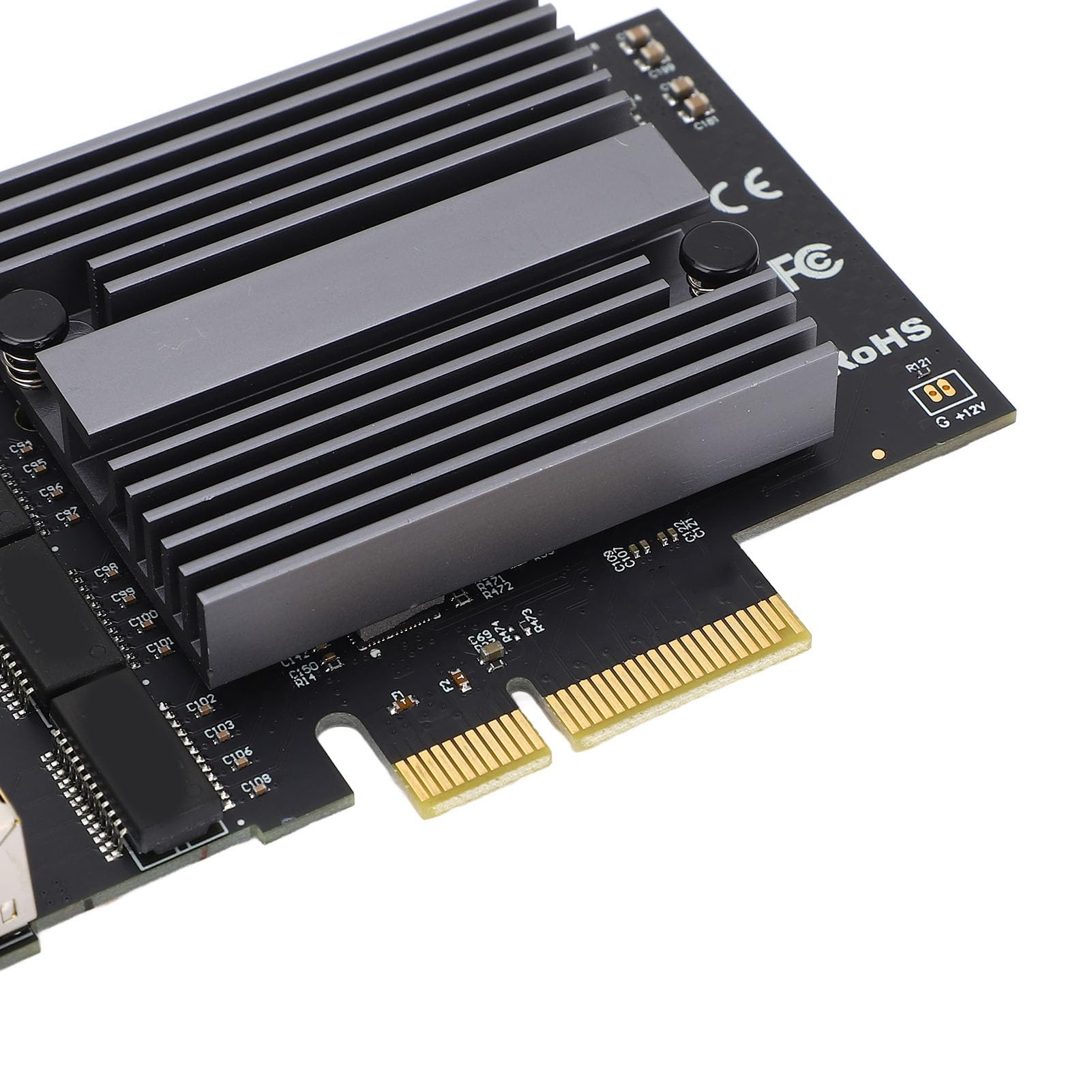 SIXRUN Carte Ethernet Gigabit 4 Ports 2.5G, PCIe X1 I226-V
