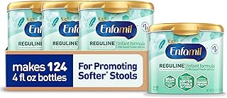 Reguline Baby Formula, Milk-Based Infant Nutrition, Dual Prebiotics for Soft, Comfortable Stools within 1 Week of Use, Omega-3 DHA for Immune Support, Reusable Powder Tub, 78 Oz