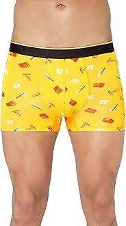 Printed Micro Modal Trunks Underwear for Men – Ultra Soft & Breathable, 3 Times Softer Than Cotton, Anti-Bacterial, Stretchable for Ultimate Comfort & Style, Pack of 1 (A Shark Tank Product)