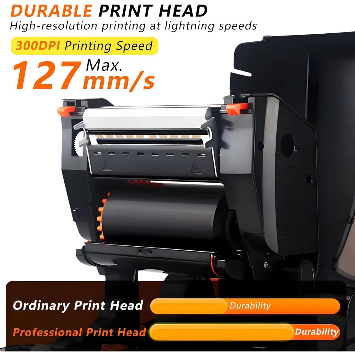 Stampante Multifunzione per Etichette, Stampante per Nastri Satinati a 300 Dpi, Supporta Oltre 50 Lingue, Larghezza di Stampa da 15 a 108 Mm, velocità di Stampa di 127 Mm/s