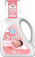 Vista 8 de Dreft Stage 1: Detergente líquido para bebés recién nacidos, suave para pieles sensibles, compatible con HE, 114 cargas