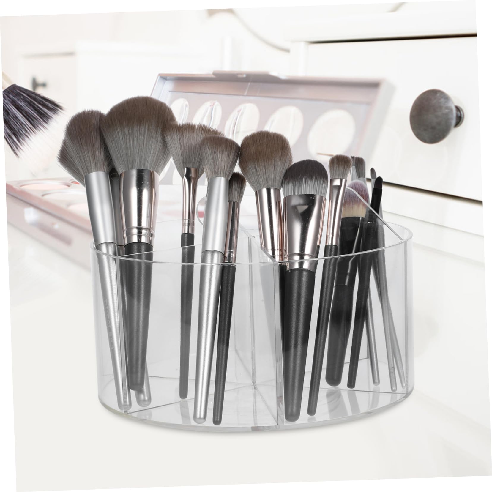 Operitacx Porte-stylo Bureau Rotatif Pour Articles De Papeterie Organisateur De Rangement Pour Pinceaux De Maquillage Et Fournitures Artistiques