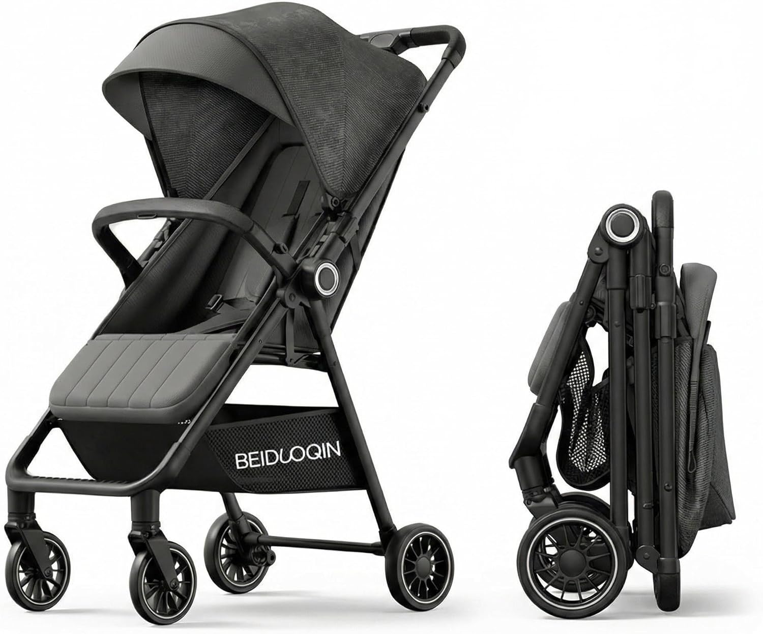 Baby Stroller-Single-Handed Folding, Multi-Angle Adjustable, Front-Back bidirectional, Suitable for 30KG1-3-year-old Infants, Portable Umbrella carts and Portable Travel carts, Compact Folding carts.