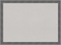 Vista 19 de Amanti Art Tablero de corcho gris para pared (26 x 18) con marco de madera azul rústico Dixie, tablero de corcho mediano para oficina, tablero