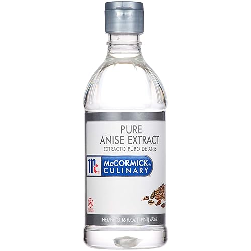 McCormick Culinary Extracto de anís puro, 16 onzas líquidas, una botella de 16 onzas líquidas de extracto de anís para hornear, sabor sutil a