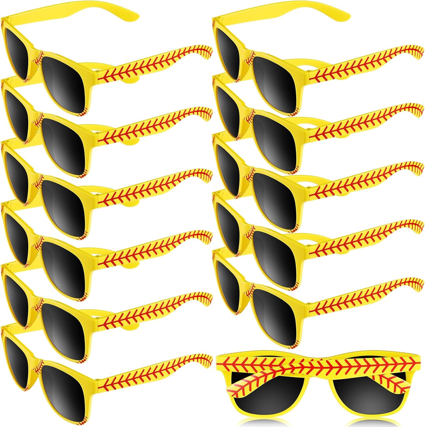 Flutesan 12 Pcs Rugby Football Sunglasses Rugby Themed Favors Birthday Gifts Bag Fillers for Sport Lovers