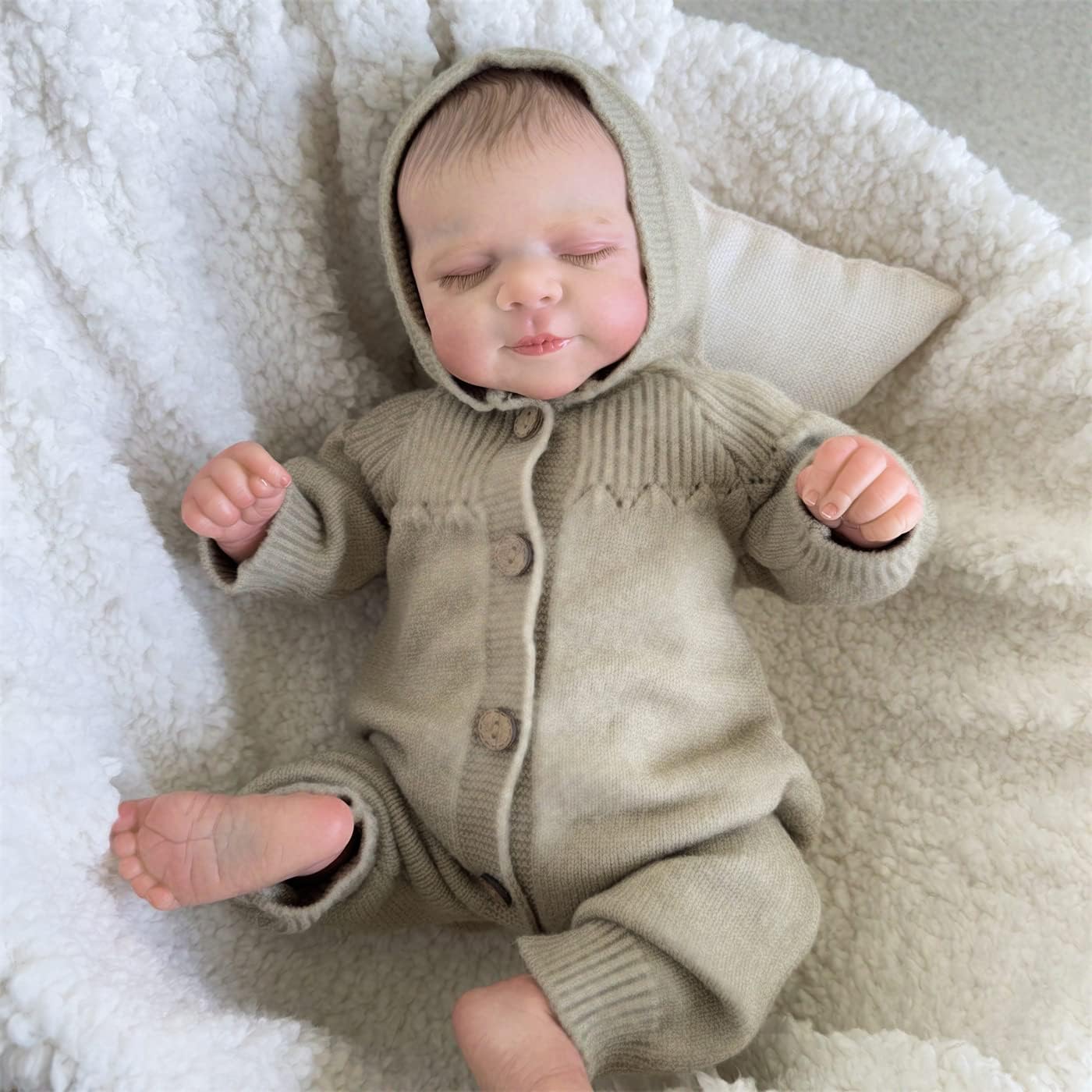 Anano Silicone Reborn Baby Realistic 19" 48cm Inch Baby Dolls That Look