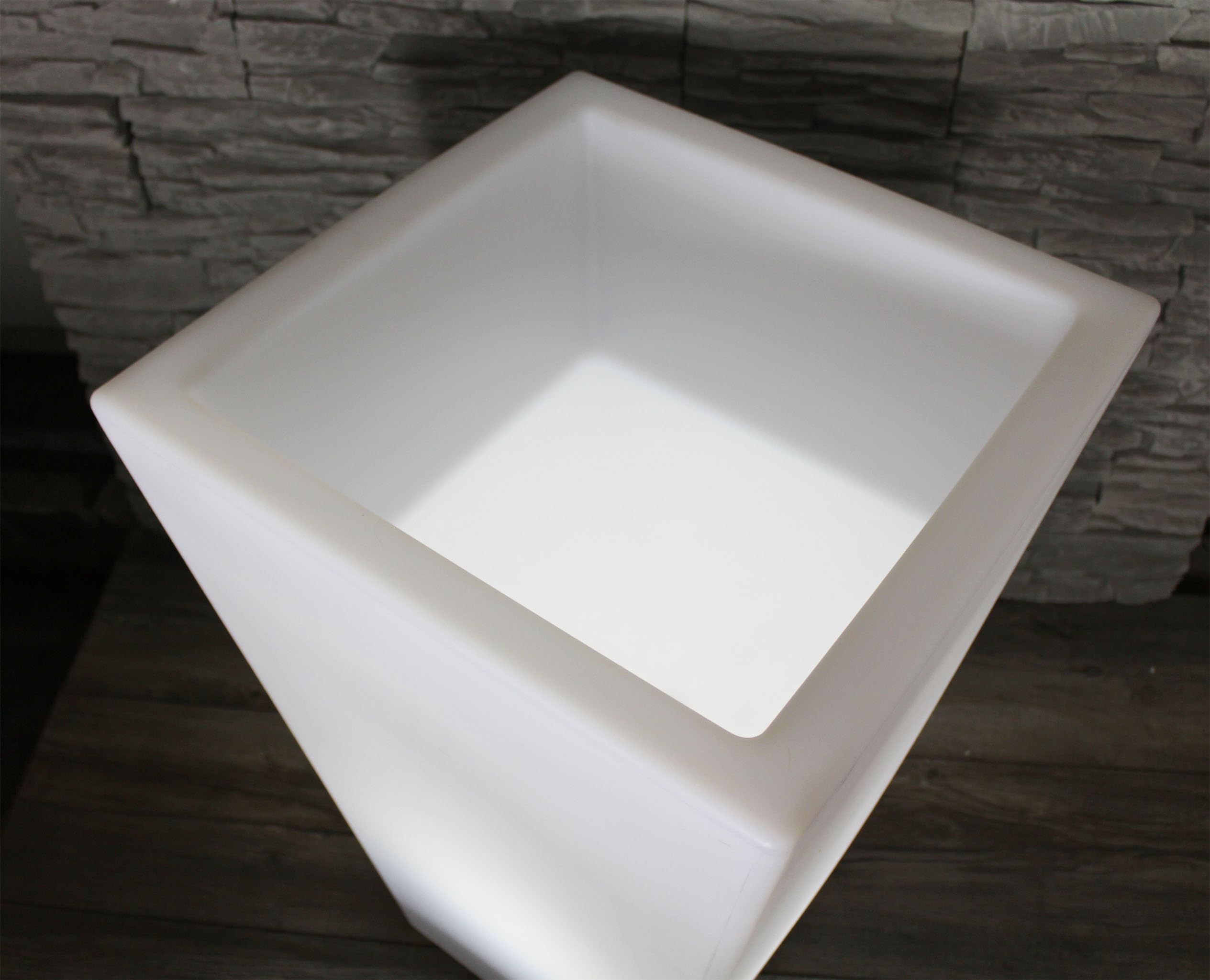 Arnusa Vaso da fiori grande a LED 69,5 x 45 cm illuminato RGB con telecomando PL409S vaso da fiori moderno vaso da fiori batteria e cavo di alimentazione interno § esterno