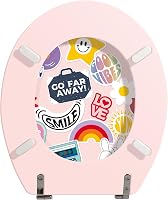 Capac WC MSV F1 Arnold din MDF - Mecanism cu închidere lentă (soft-close) - 42,5 x 36,5 x 5 cm - Multicolor - Design universal - Montare și curățare ușoară 4