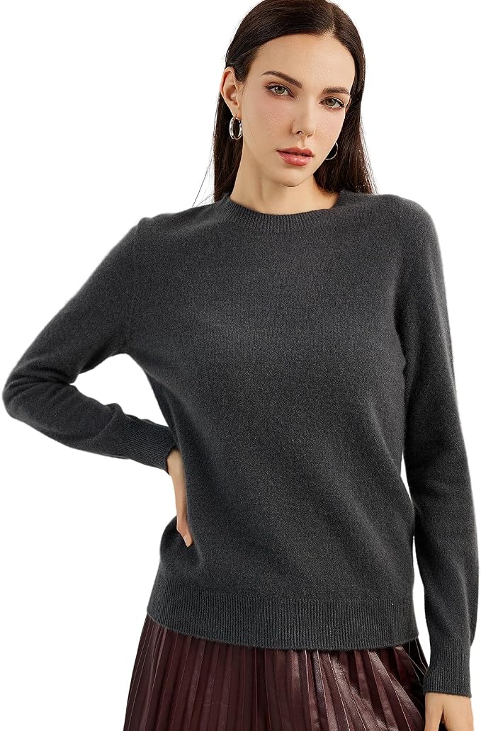 Chanyarn Pure Cashmere Crewneck — Gray