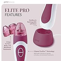 Vista 3 de PMD Beauty Personal Microderm Elite Pro - At-Home Use, Facial Exfoliator Tool, Microdermabrasion Machine Kit for Face and Body Skincare