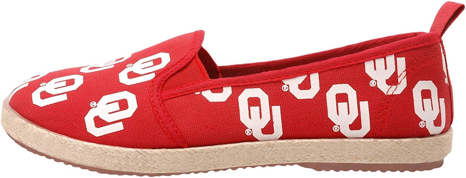 FOCO NCAA Women's Espadrille Canvas Slip On Shoe : Sports & Outdoors