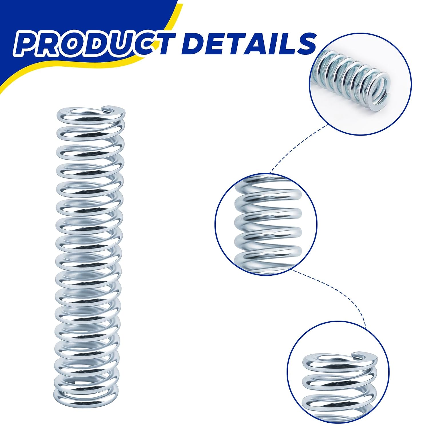 9732 Compression Spring,0.148 GA x 15/16 in. x 4 in. Compression Spring | 4 pcs-15/16 Compression Spring for use in a Variety of Applications appliances, Automotive,Tools, Mechanical Devices and More