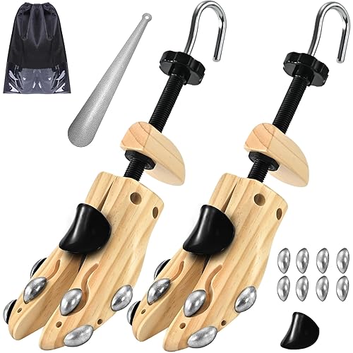 Wooden Shoe Stretcher Men Women, Professional 4-way Shoe Trees Shoe