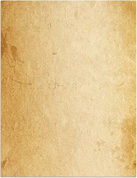 Loose Leaf Paper, Stationery Writing Paper, Vintage Antique Letterhead Paper 8.5 x 11,50 Sheets, A4 Unpunched Refills Paper for Ring Binder/Discbound, Decorative Printer Paper
