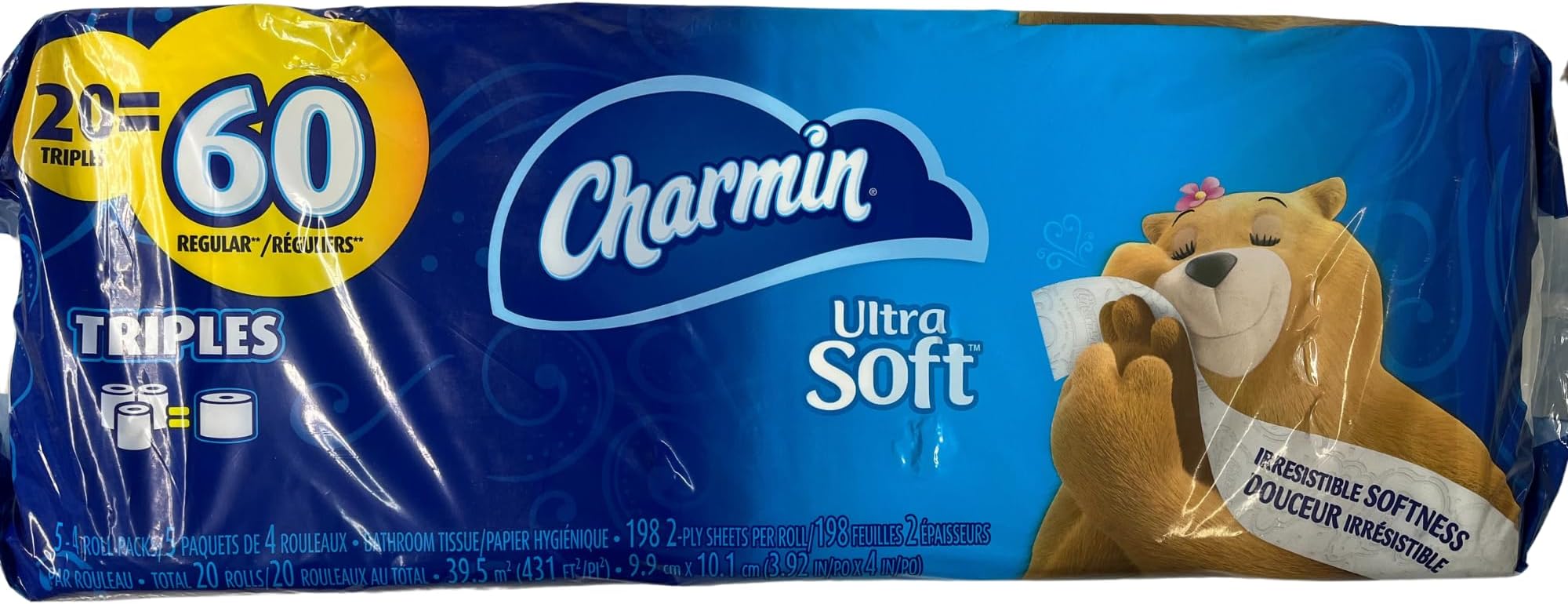 Amazon.com: Charmin Ultra Soft 20 Jumbo Rolls, 2-Ply, 20 Rolls ...