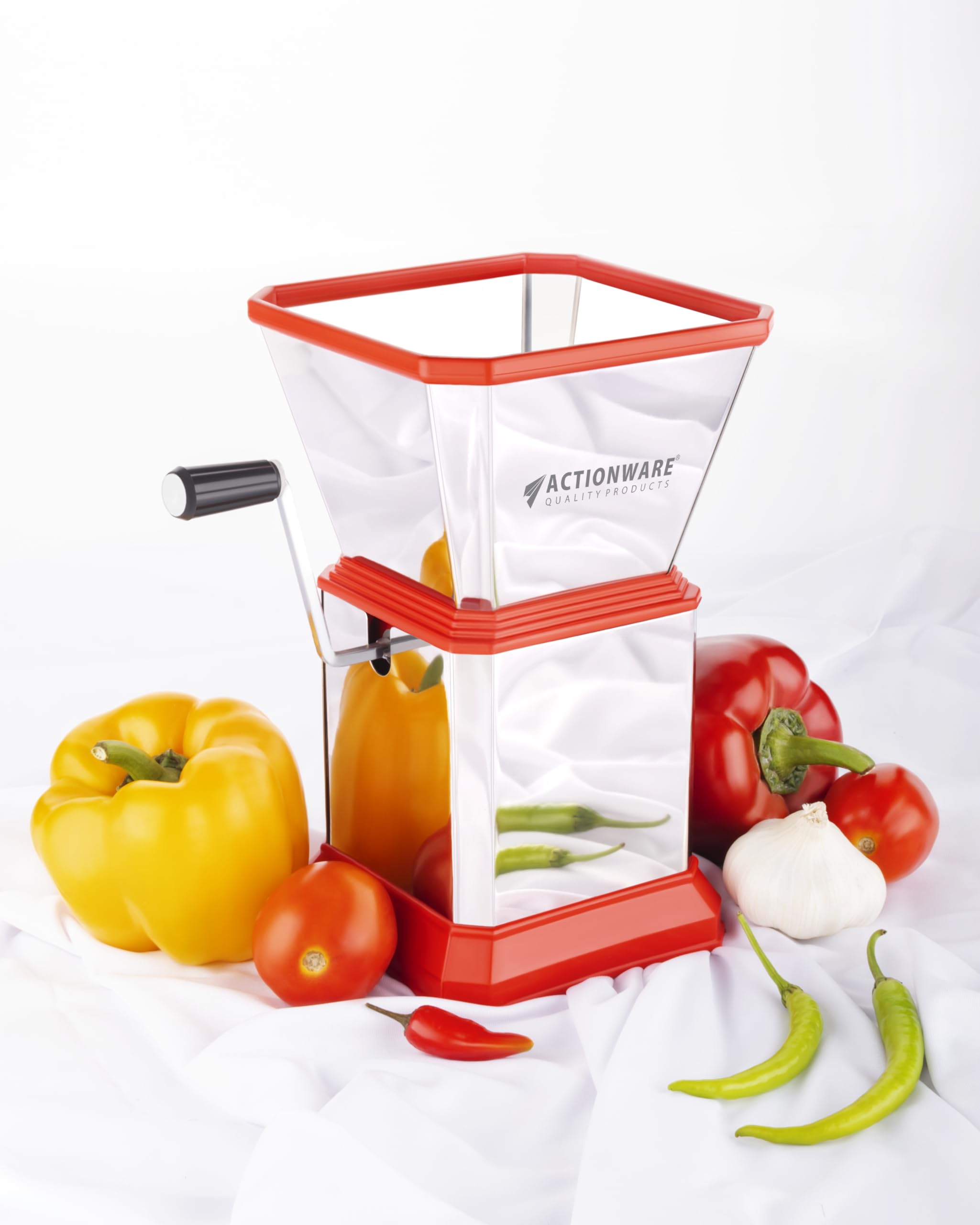 ACTIONWARE Chilly, Dry Fruit & Vegetable Chopper for Kitchen Stainless Steel Blade Jumbo Chilly Cutter Slicer (Multicolour)-image-20