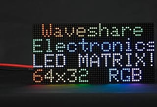 64x32 2048 RGB Full Color LED Matrix Panel 2.5mm Pitch P2.5, Display Text/Colorful Image/Animation Adjustable Brightness Chainable Design,Compatible with Raspberry Pi / Raspberry Pi Pico / ESP32