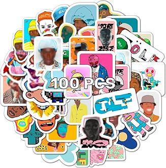 BulbaCraft 100 Pcs Stickers - Cherry, Odd Stickers, American Rapper Decals - Hip Hop Decals, Rap Gifts