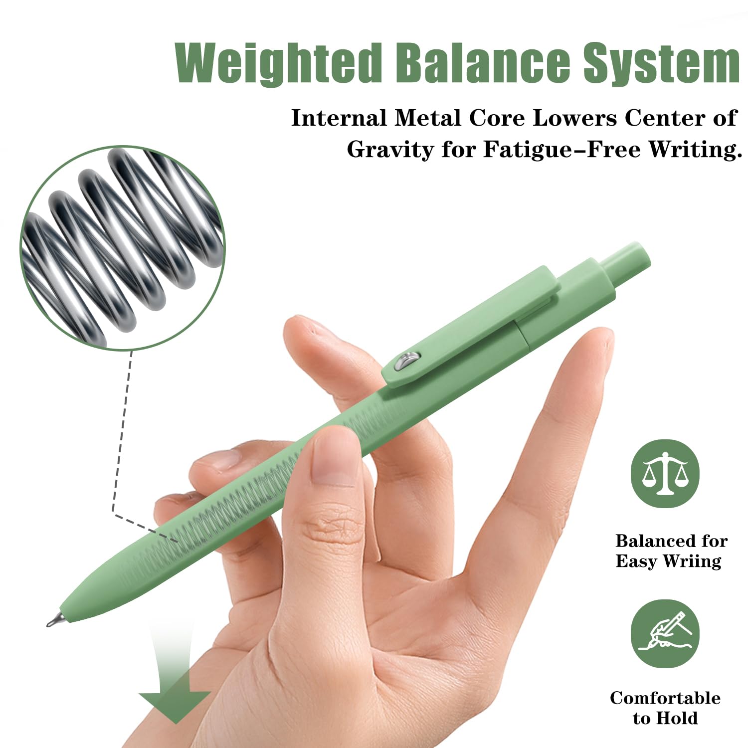 Vitoler Gel Pens 8 pcs Cute Pens Black Ink 0 5 mm Fine Point Smooth Writing Pen Quick — view 4