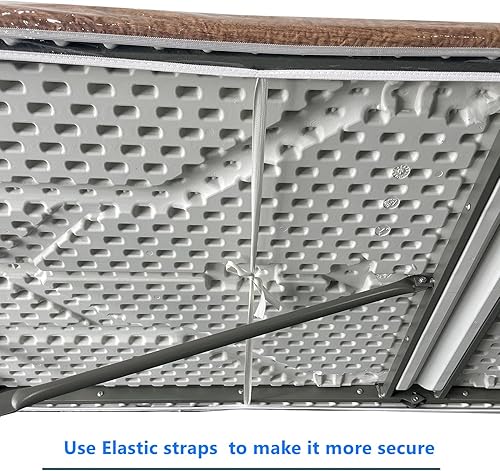 Miniatura 3 de Pioggia Mantel rectangular de vinilo transparente, ajustable, impermeable, elástico, protector de mesa de plástico (4 pies a 24 x 48 pulgadas,