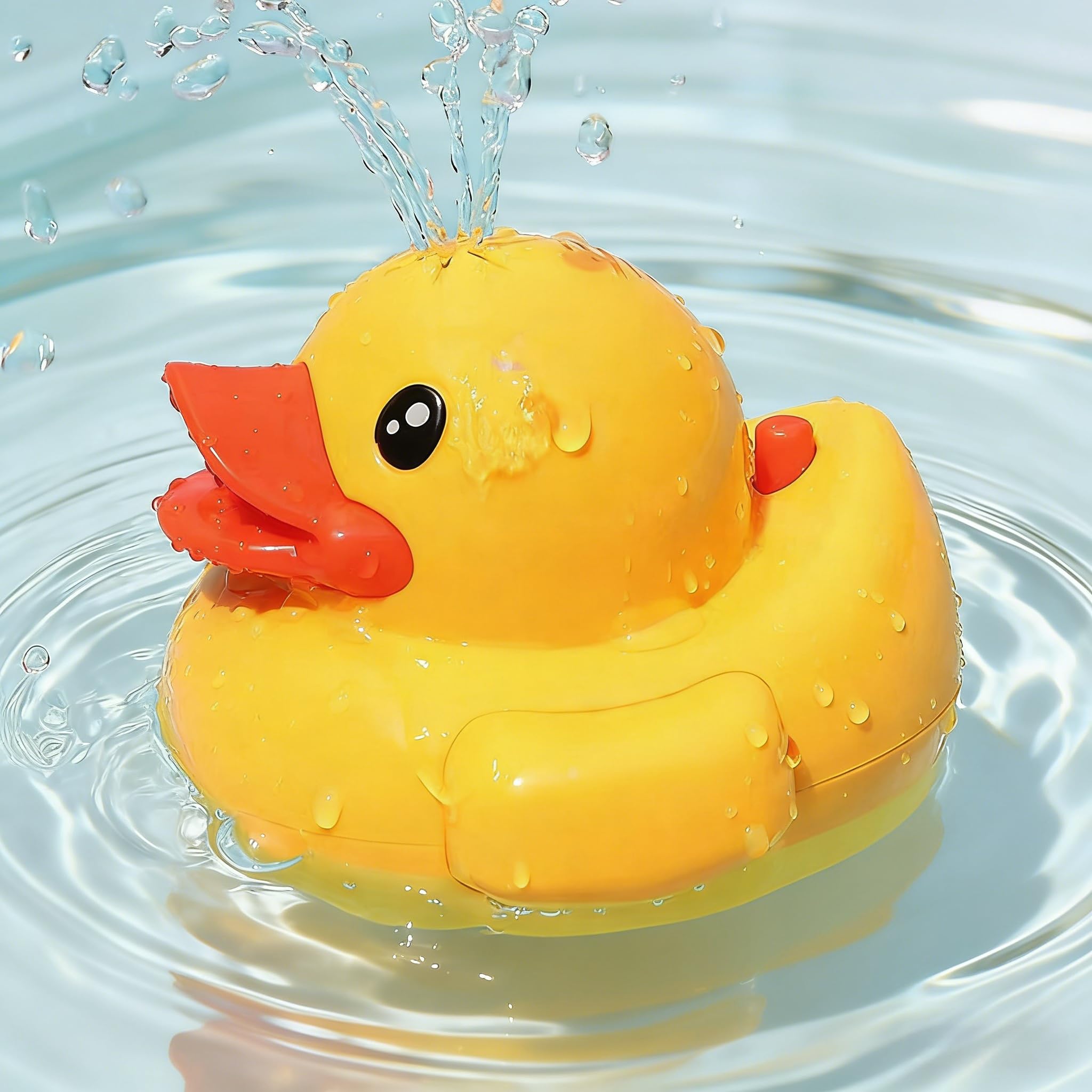 Baby Bath Toys Duck Sprinkler Fountain for Toddlers Infant Bathtub Pool Water Play Toy Fun Gift for Boys
