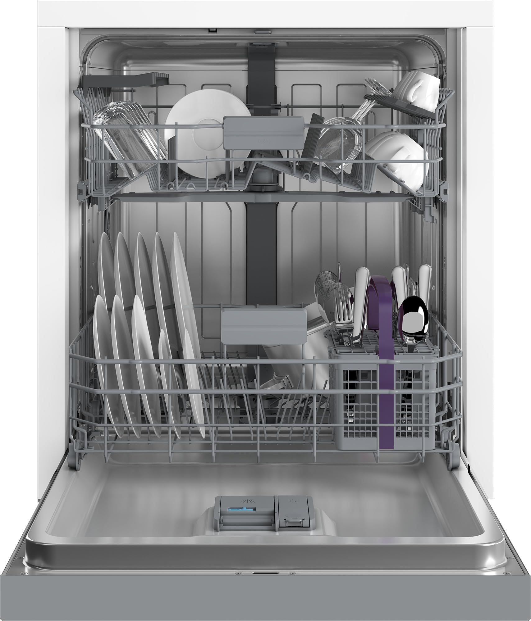 BEKO BDUN3844M0X Geschirrspüler unterbaufähig 598 mm 43 dB C