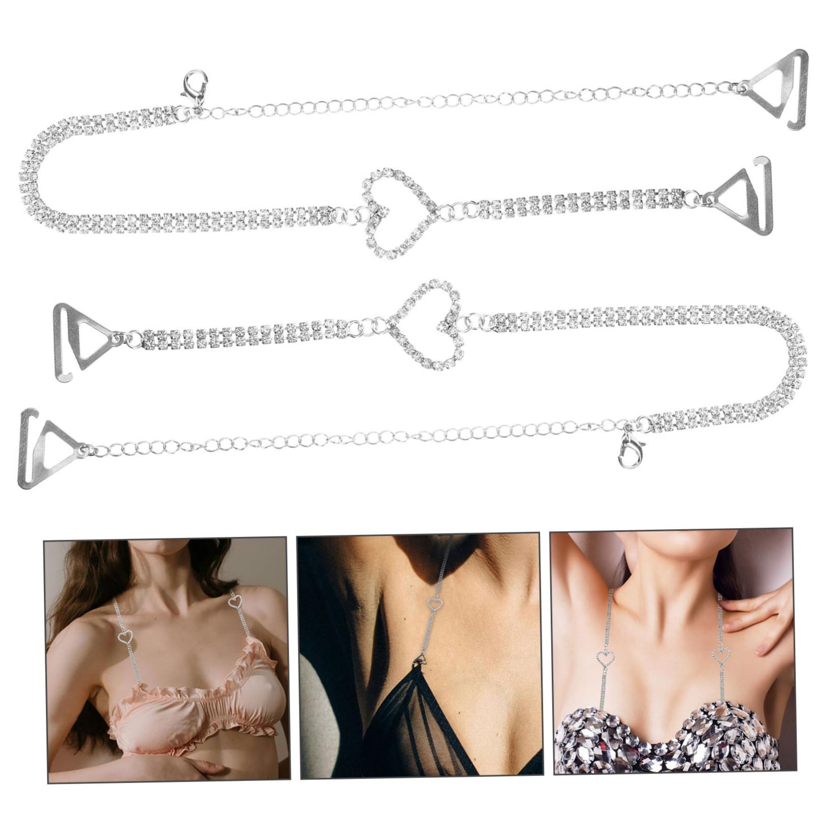 SHERCHPRY BH Zubehör Damen BH Rückenfreie BHS Für Frauen Träger Stützende BH Träger Zubehör Für Mädchen Damen Kostüm Zubehör BH Schultergurt Für Frauen Metall