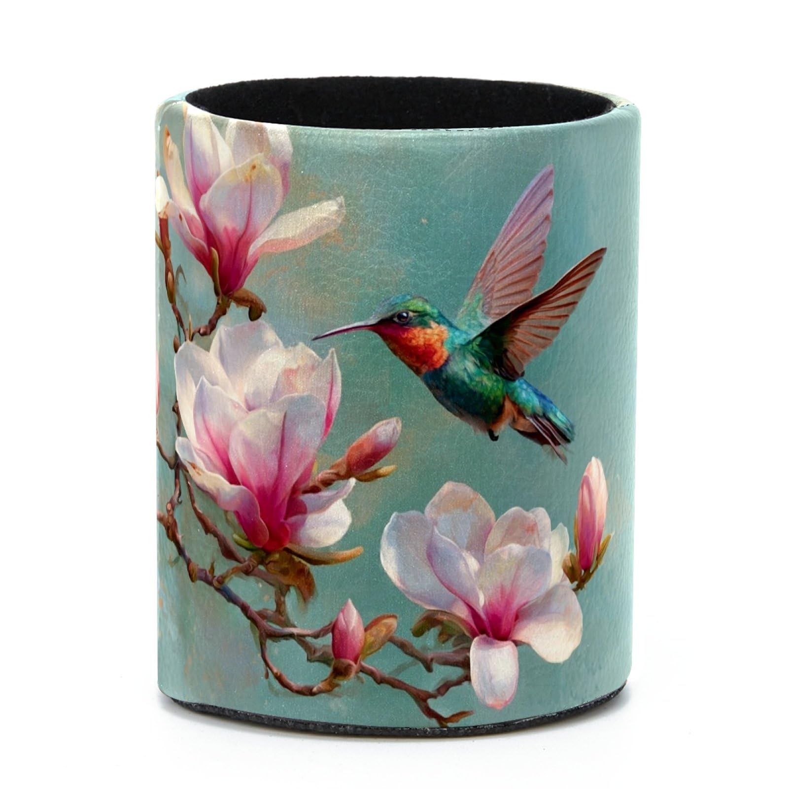 VAPOKF Round Pencil Holders for Desk, Hummingbird Pen Holders Pen Pot Makeup Brushes Storage Desktop Stationery Supplies Organiser for Home Office