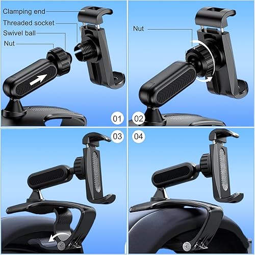 Miniatura 7 de Soporte universal de teléfono para tablero de instrumentos de 360, ofrece un soporte de teléfono seguro para tablero de automóvil para soporte de