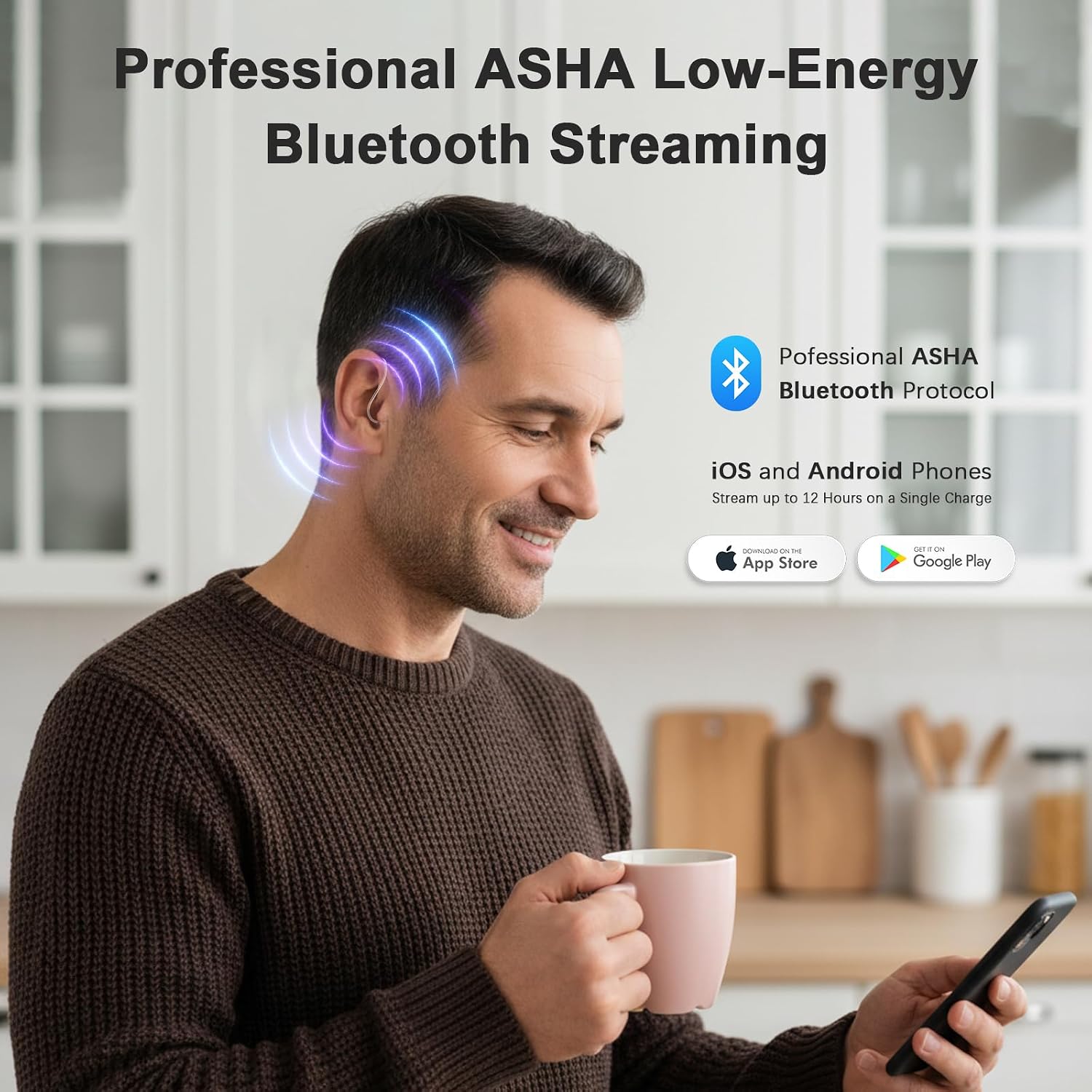 BlaidsX Neuro Hearing Aids, Bluetooth Rechargeable OTC Hearing Aids for Seniors and Adults, Mobile App Hearing Test Audiogram & Noise Cancellation, Dual Mic & 48 DSP Channels | USA-Made
