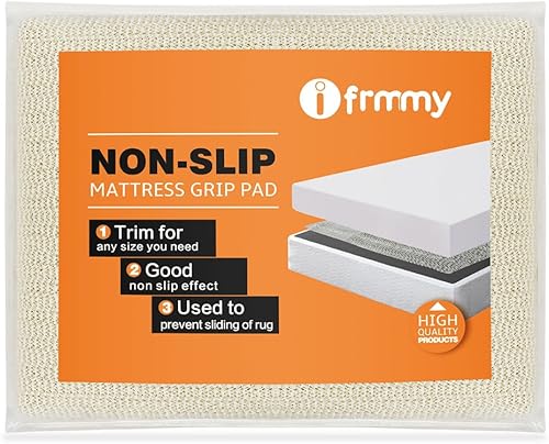 Almohadilla de agarre antideslizante para colchón de primavera y espuma viscoelástica, mantiene el colchón en su lugar para una gran noche de sueño.