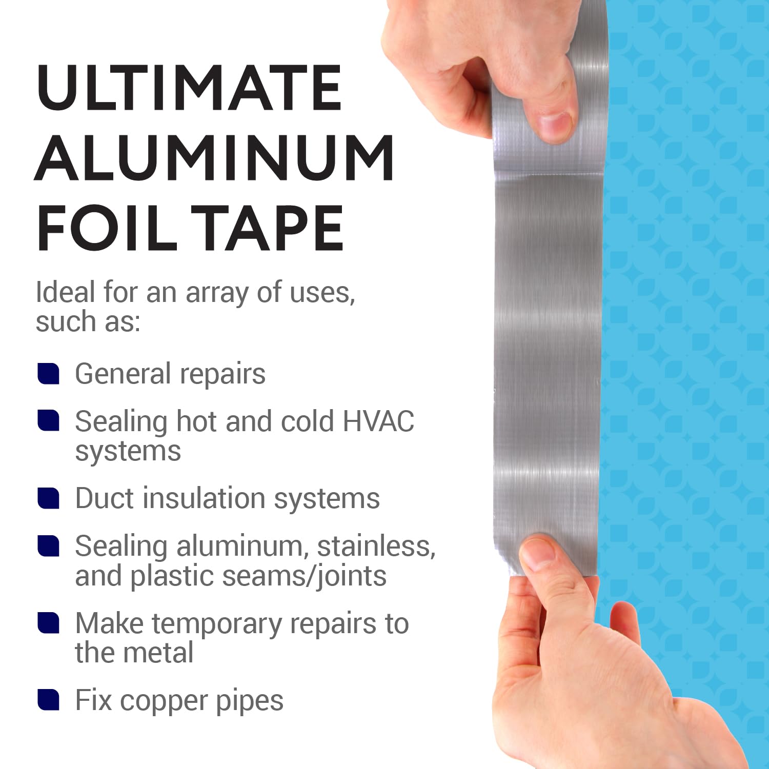 IMPRESA Aluminum Foil Tape Sealing and Patching HVAC, Ducts, Pipes