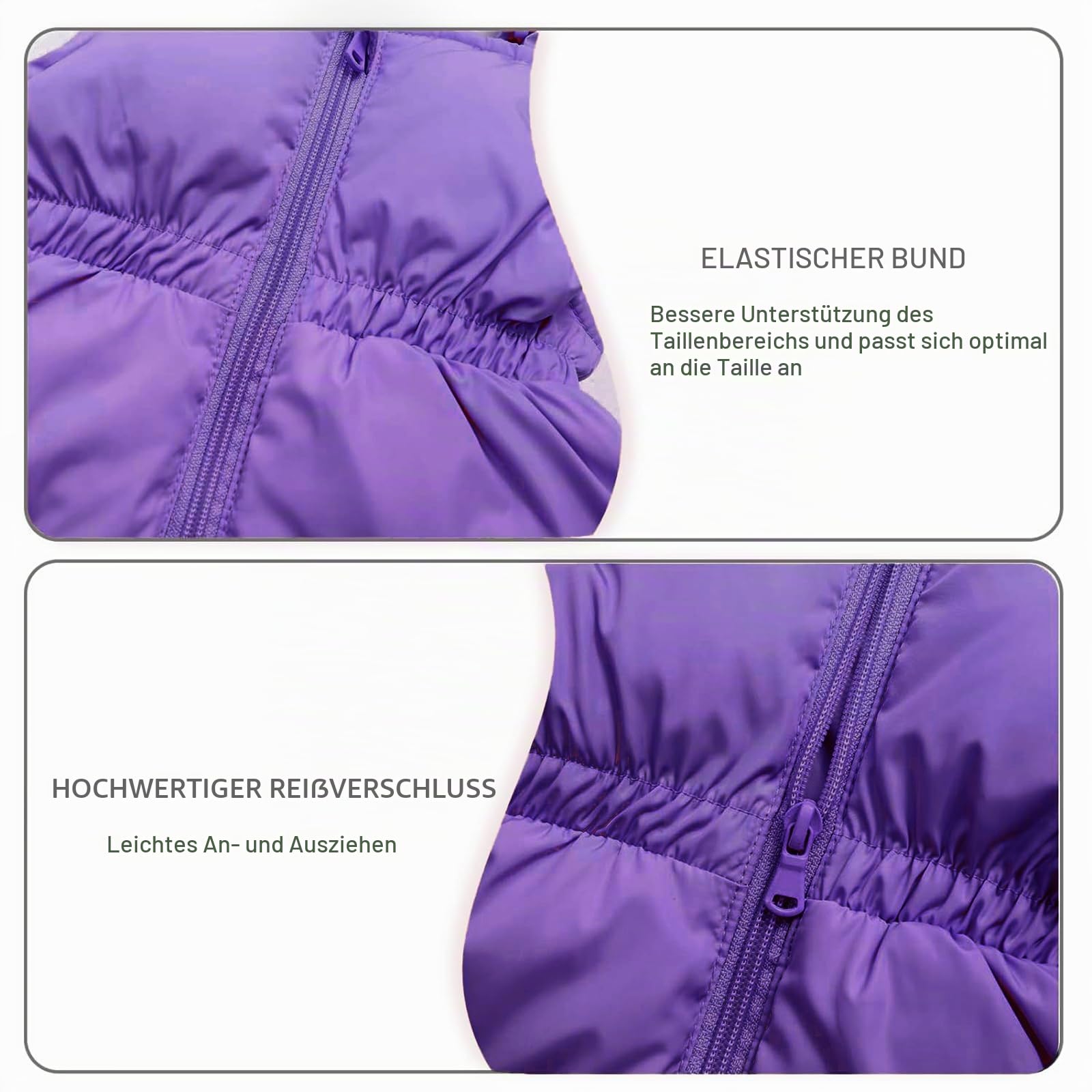 Kinder Daunenjacke Schneeanzug mit Künstliches Fell Kaputze Bekleidungsset Mädchen Jungen Verdickte Winterjacke + Schneehose Daunenhose Kinderskianzug, Lila 4-5 Jahre