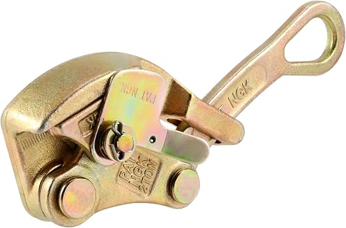 YUUHJUN 2 Ton 4408 Lbs Cable Grip, High Strength Wire Gripper Rope Jaw Puller, Steel Cable Pulling Tool for Wire Rope, Cable Size Range 5/32 Inch to 7/8 Inch