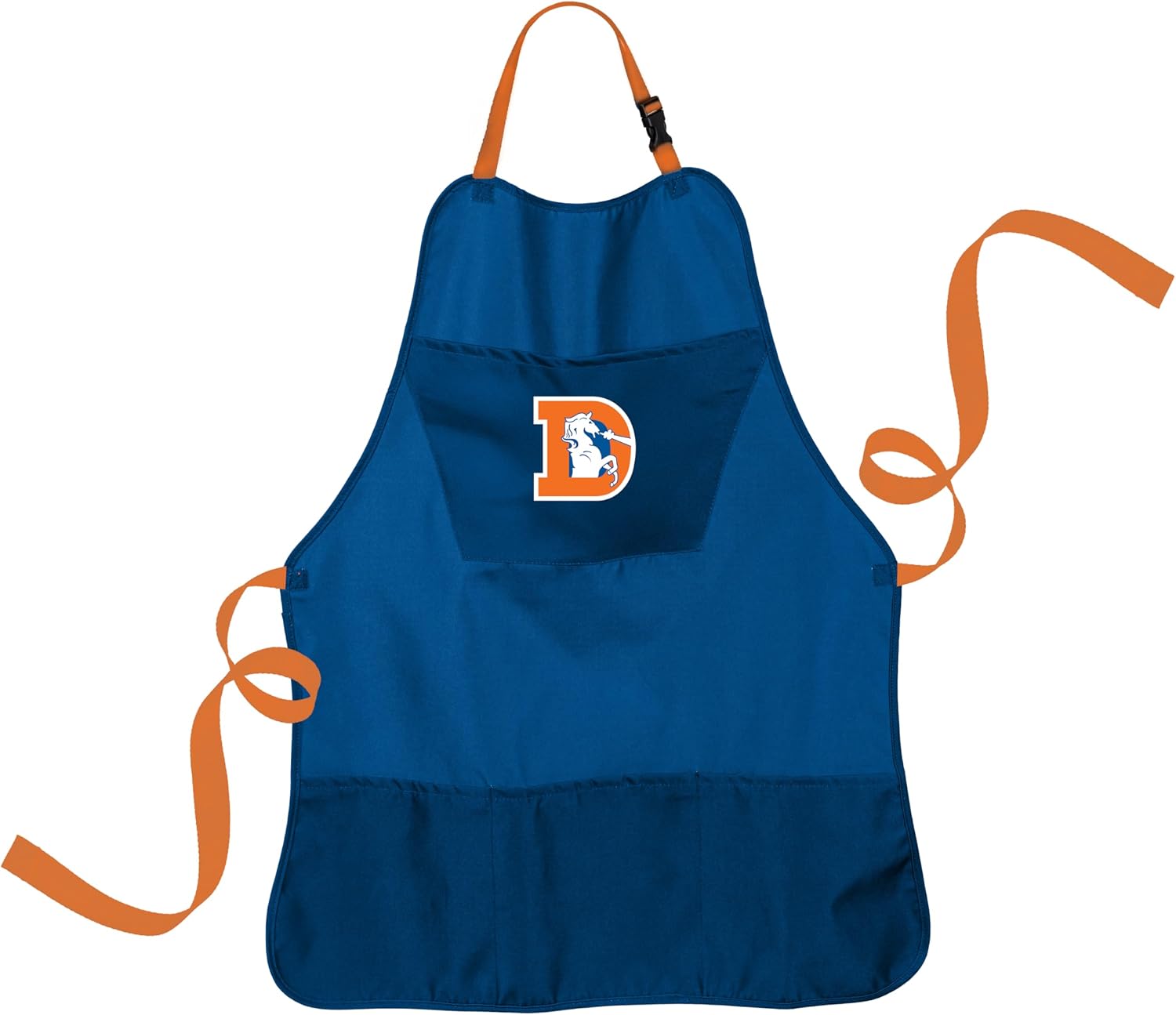 Team Sports America NFL Denver Broncos Cooking Aprons for Men and Women with Adjustable Straps and Pockets