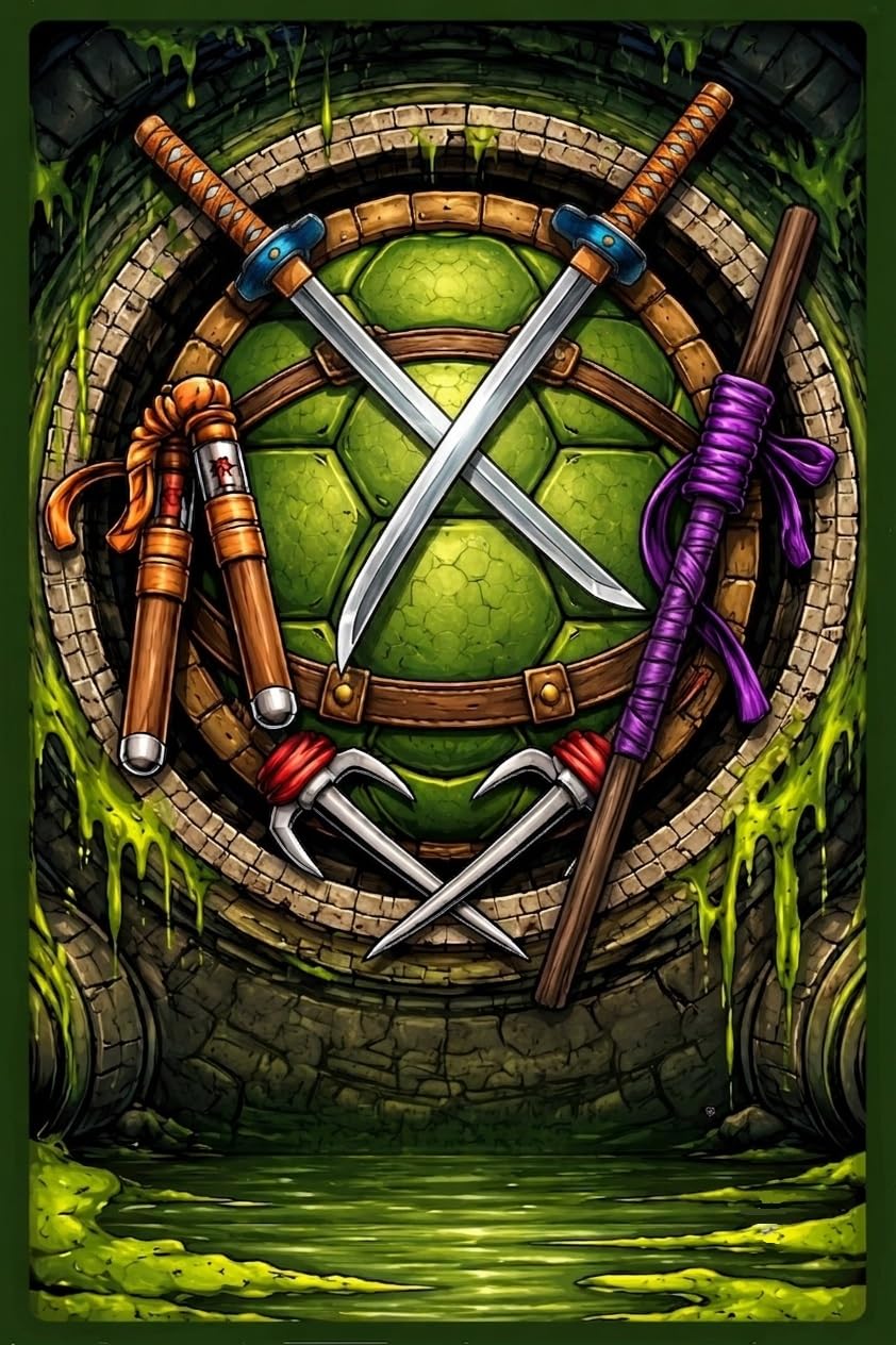 MTG Sleeves, TMNT Card Sleeves MTG&TCG, Compatible with Magic the Gathering