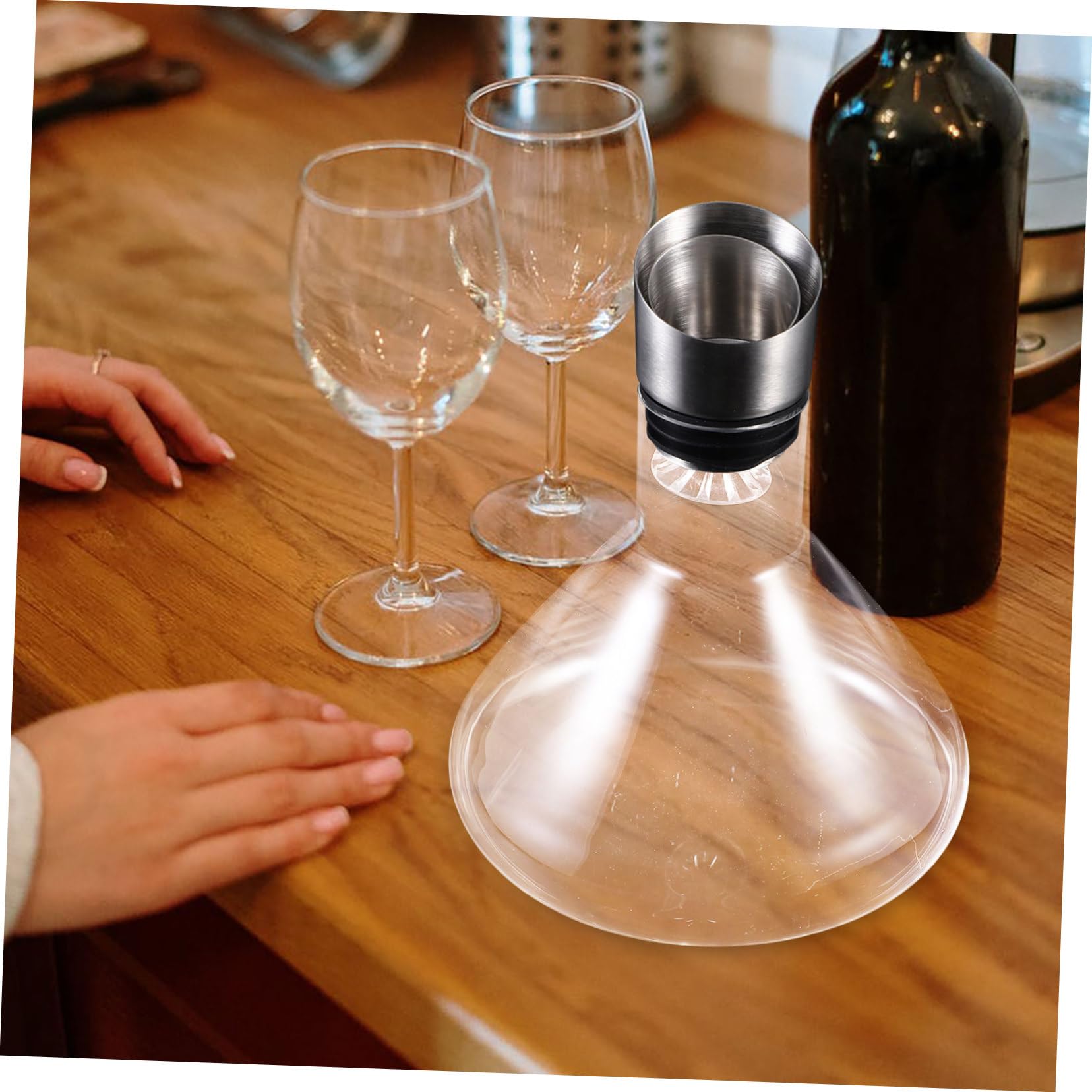 Jarra de agua en la cama, botella de agua, aireador de vino, decantador, jarra de agua en la cama, vertedor de vino, jarra de vino, divisor de licor, jarra de vino tinto, divisor de