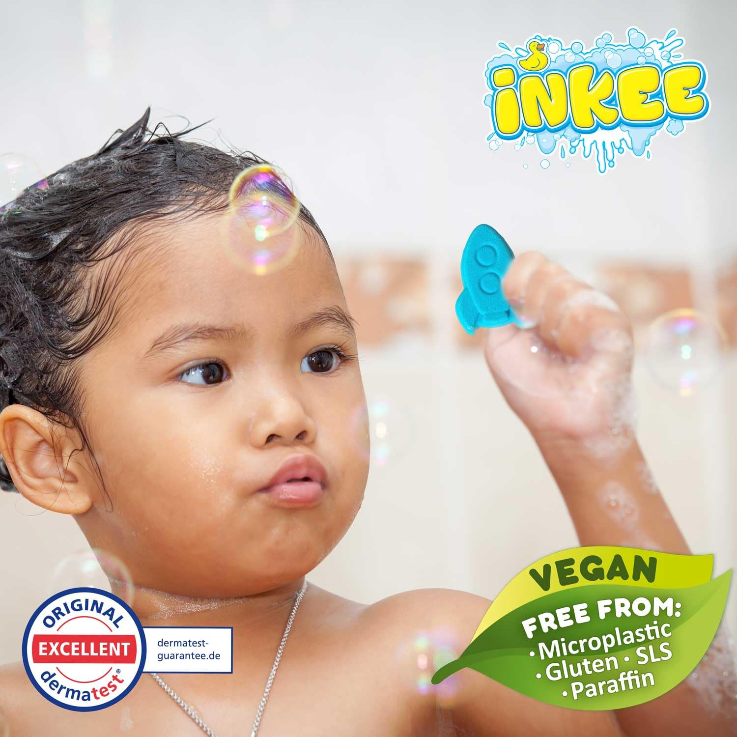 INKEE Bath Fizzer Bomba de Baño Efervescente para Niños 1 Unidad Colores y Aromas Surtidos