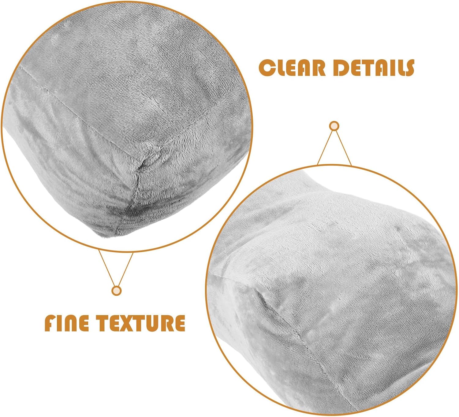 Ergonomic Leg Pillow for Sleeping with Plush Filling Comfortable Foot Elevation Cushion for Knee and Leg Support Relieves Swelling and Versatile Use for Bed Sofa Office and Travel