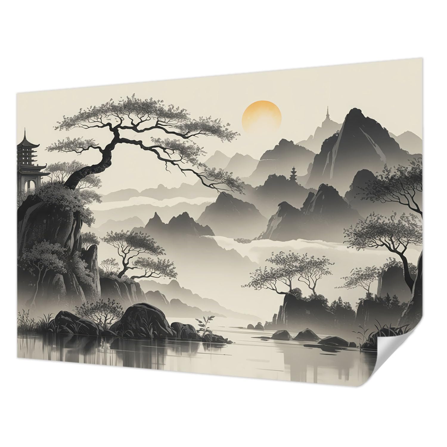 Papier peint panoramique haute qualité Tulup paysage oriental 208x146