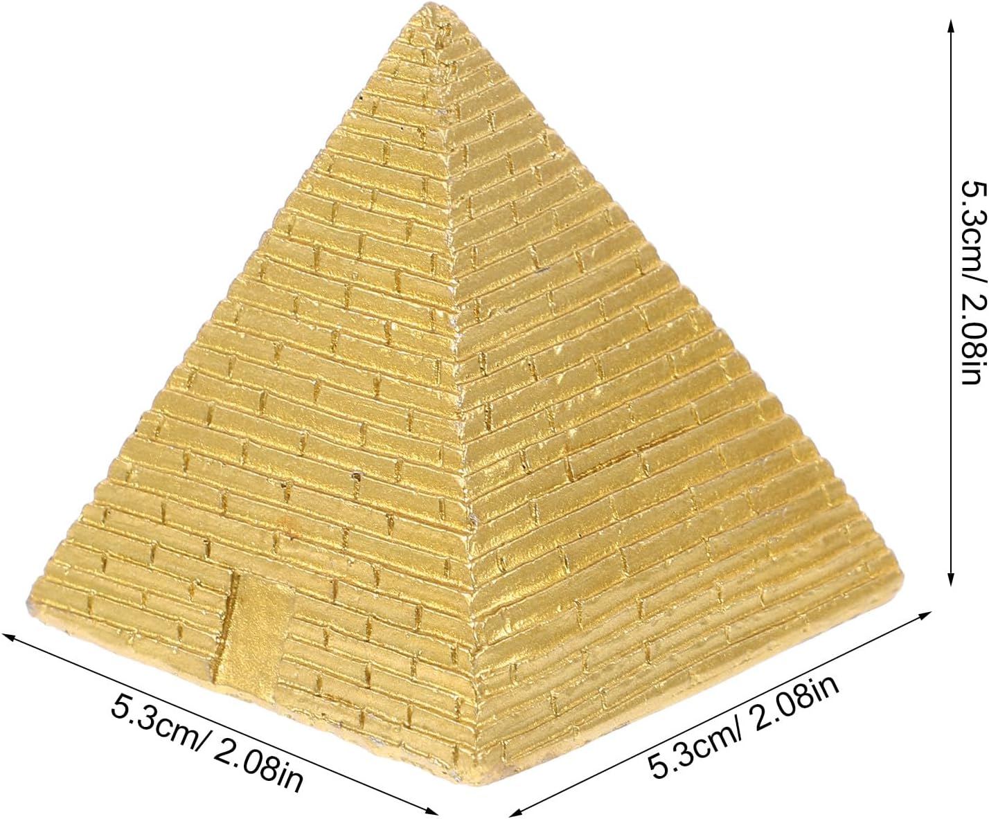 NOLITOY Egyptian Pyramid Model Small Pyramid Figurine Resin Mini Decoration for Bookshelf Cabinet Desktop Decor Home Office School 2.08 in image 5