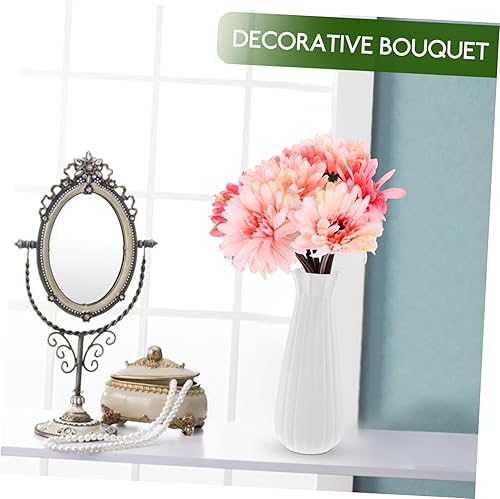 Miniatura 7 de NOLITOY 21 Pcs Silk Bundle Flower European- Style Fake Flowers Flores Artificiales para Daisy Decor Gerbera Daisy Stem House Plants Artificial Desk